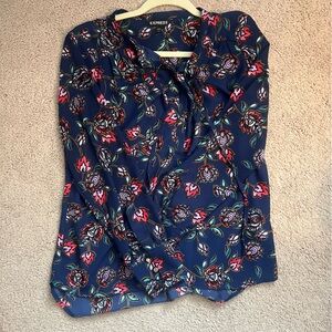 Express Floral Print Blouse